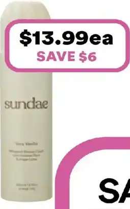 Priceline Sundae very vanilla shower foam offer