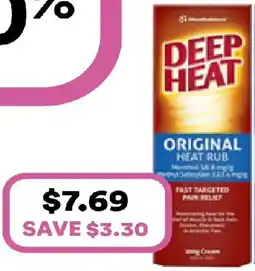Priceline Deep heat regular relief offer