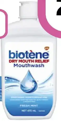 Priceline Biotene anti bacterial enzyme mouthwash offer