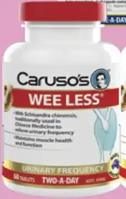 Priceline Caruso's natural health wee less offer