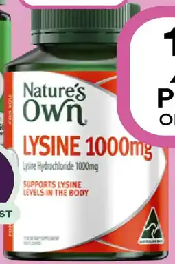 Priceline Nature's own lysine offer