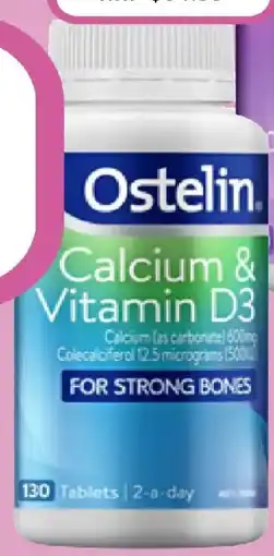 Priceline Ostelin calcium & vitamin d3 offer