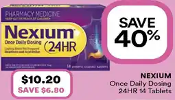 Priceline Nexium 24hr once daily dosing offer