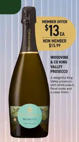 Dan Murphy's Woodvine & co king valley prosecco offer