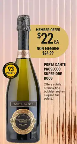 Dan Murphy's Porta dante prosecco superiore docg offer
