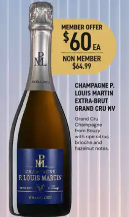 Dan Murphy's Champagne p. louis martin extra-brut grand cru nv offer