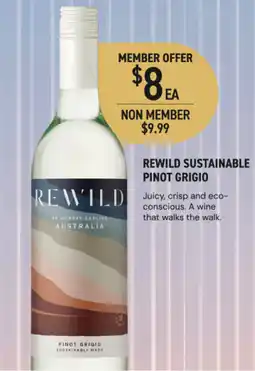 Dan Murphy's Rewild sustainable pinot grigio offer
