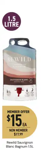 Dan Murphy's Rewild sauvignon blanc bagnum offer