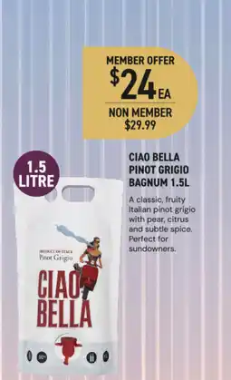 Dan Murphy's Ciao bella pinot grigio bagnum offer