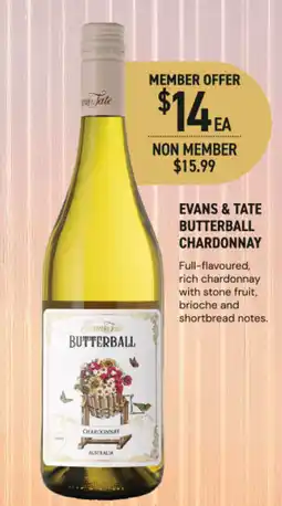 Dan Murphy's Evans & tate butterball chardonnay offer
