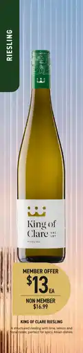 Dan Murphy's King of clare riesling offer