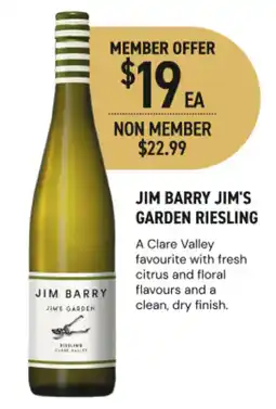 Dan Murphy's Jim barry jim's garden riesling offer