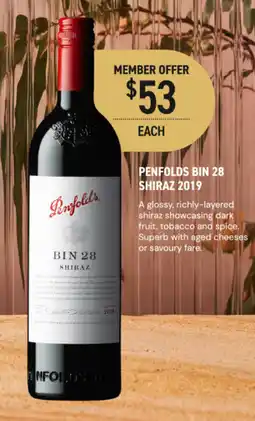 Dan Murphy's Penfolds bin 28 shiraz 2019 offer