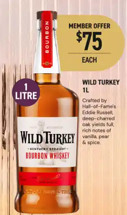 Dan Murphy's Wild turkey offer