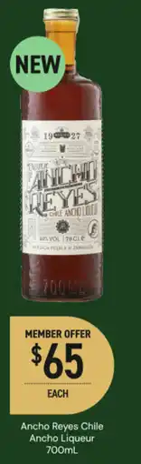 Dan Murphy's Ancho reyes chile ancho liqueur offer
