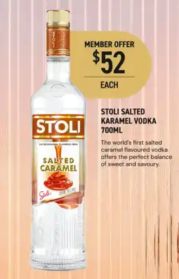 Dan Murphy's Stoli salted karamel vodka offer