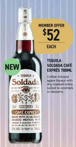 Dan Murphy's Tequila soldada café exprés offer