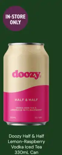 Dan Murphy's Doozy half & half lemon-raspberry vodka iced tea can offer