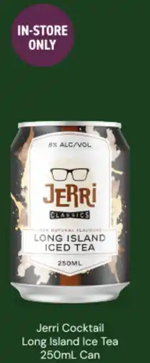 Dan Murphy's Jerri cocktail long island ice tea can offer