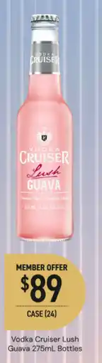 Dan Murphy's Vodka cruiser lush guava bottles offer