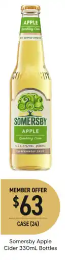 Dan Murphy's Somersby apple cider bottles offer