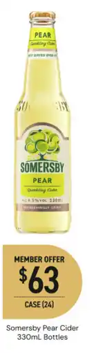 Dan Murphy's Somersby pear cider bottles offer