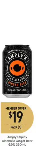 Dan Murphy's Amply's spicy alcoholic ginger beer offer