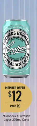 Dan Murphy's Coopers australian lager cans offer