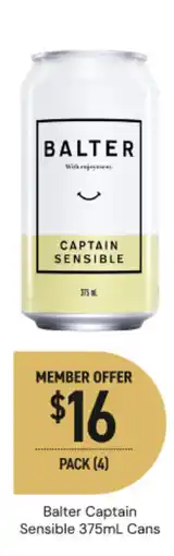 Dan Murphy's Balter captain sensible cans offer