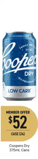 Dan Murphy's Coopers dry cans offer