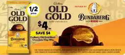 Drakes Cadbury old gold block chocolate offer