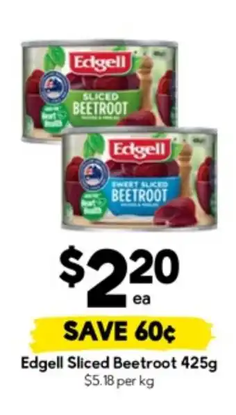 Drakes Edgell sliced beetroot offer