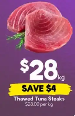 Drakes Thawed tuna steaks offer