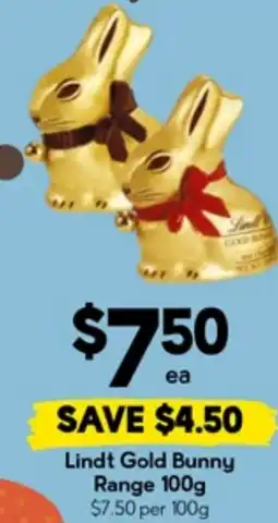 Drakes Lindt gold bunny range offer