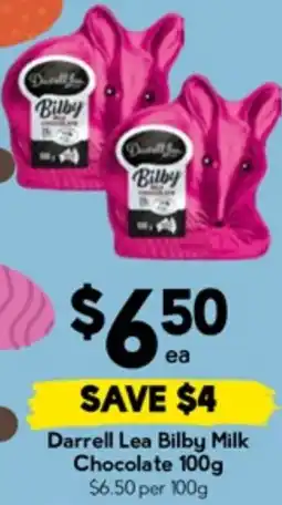 Drakes Darrell lea bilby milk chocolate offer