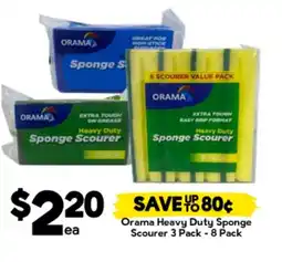 Drakes Orama heavy duty sponge scourer offer