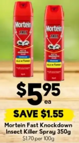 Drakes Mortein fast knockdown insect killer spray offer