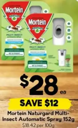 Drakes Mortein naturgard multi- insect automatic spray offer