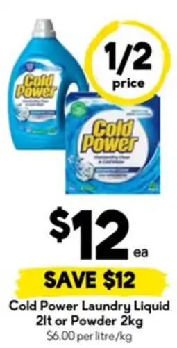 Drakes Cold power laundry liquid offer