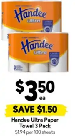 Drakes Handee ultra paper towel offer