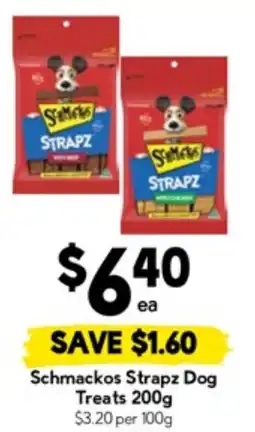 Drakes Schmackos strapz dog treats offer
