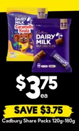 Drakes Cadbury share packs offer