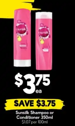 Drakes Sunsilk shampoo or conditioner offer