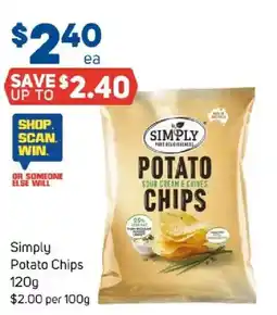 Foodland Simply potato chips offer