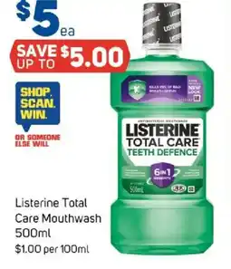 Foodland Listerine total care mouthwash offer
