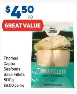 Foodland Thomas cappo seafoods basa fillets offer