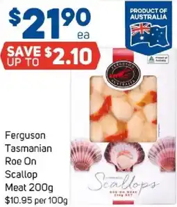 Foodland Ferguson tasmanian roe on scallop meat offer