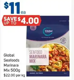 Foodland Global seafoods marinara mix offer