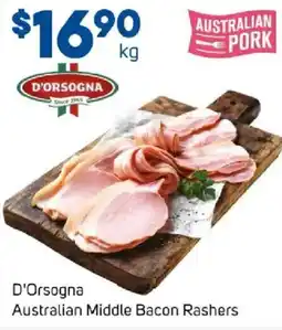 Foodland D'orsogna australian middle bacon rashers offer