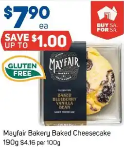Foodland Mayfair bakery baked cheesecake offer